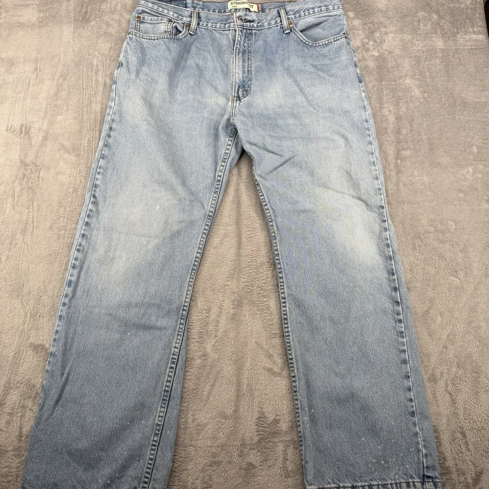 Levi's 505 Stright Fit Straight Leg Jeans Mens 40x32(30) Stonewash